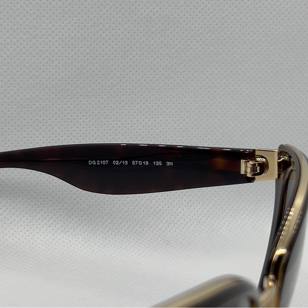 Dolce & Gabbana DG 2107 - Havana Gold Sunglasses - Gradient - Picture 6 of 16